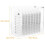 Acrylic False Eyelash Storage Box – White, 17.2 x 14.8 x 2