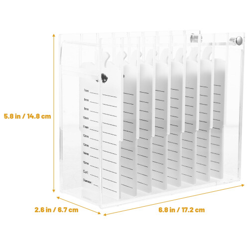 Convenient Eyelash Container 1Set Clear Acrylic Rectangular Shape For False Eyelashes Traveling Dating 1