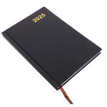 2Pièces Planner 2025 En Noir, Agenda Mensuel Et Hebdomadaire
