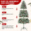 6ft Snow Flocked Artificial Christmas Tree with Red Berries 4