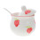 Ceramic Salt Jar with Lid 8.5 x 8.5 x 7 cm 2