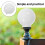 White Glass Lamp Shade – Spherical, 16.5 x 15 cm 4