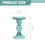 3-Piece Coloured Glass Taper Candle Holders 5