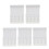 Set extensii spate sutien alb, pachet de 5 cârlige din alamă 2
