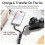 YF01 Y-Flex Strap Camera/Phone Shoulder Strap Wrist Strap with Type-C Data Transfer Cable for Outdoor Photography Black 5