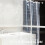 PEVA Shower Curtain Liner 70x70 in White 2