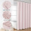 White Embossed Shower Curtain 72 x 84 in 5