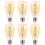 ST19 LED Edison Bulbs Amber Glass 6 Pack E26 2