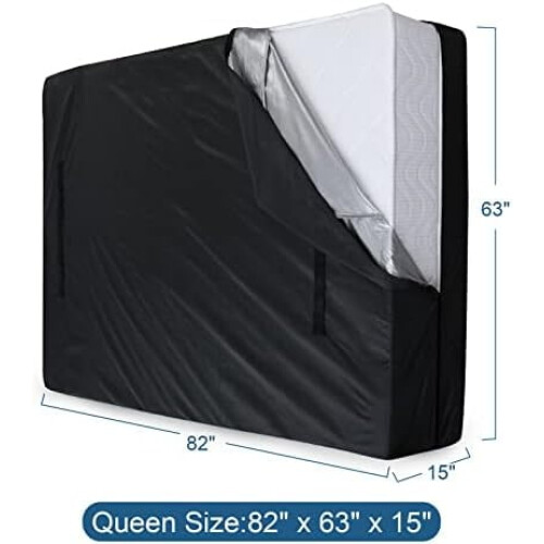 Queen Mattress Storage Bag – Thick Waterproof Tarp, 2