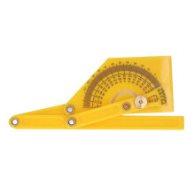 Protractor 0-180 Einstellbarer Kunststoffwinkelmesser für Holzbearbeitung & Metallbearbeitung