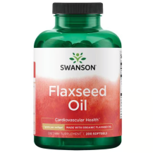 Leinsamenöl 1000 mg 200 Kapseln Swanson Health Products