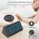 Despertador digital de madeira com visor grande e alimentação USB. 4