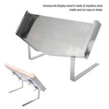 Suporte para Exibição de Mel em Formato de Favo de Mel com Altura Ajustável, Suporte Robusto para Desoperculação de Mel em Aço para Restaurantes