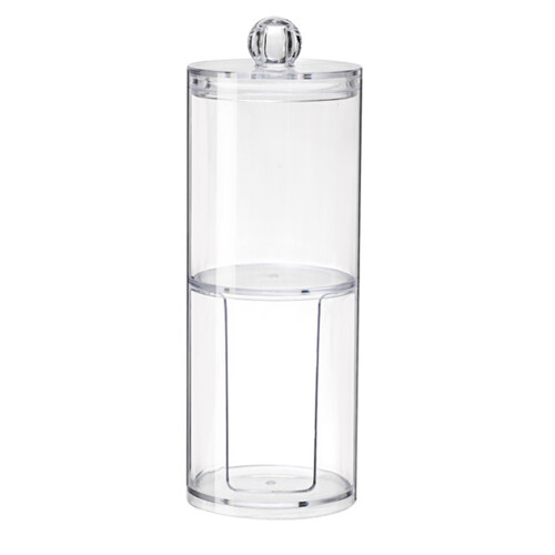 3Pièces Boîte Rangement Coton Double Couche Transparent Couvercle