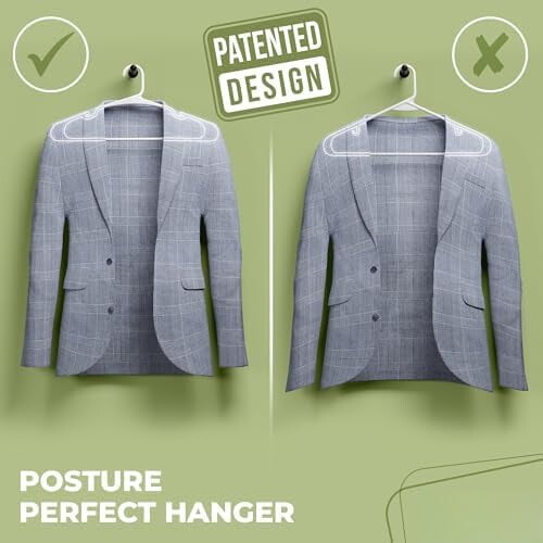 Plastic Clothes Hangers – Space-Saving, Non-Slip, 100 Pack 1