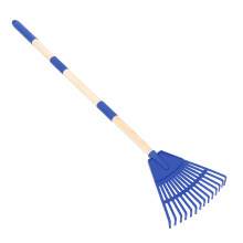 5Pièces Râteau Bleu Plastique Compact Pour Débris Jardin
