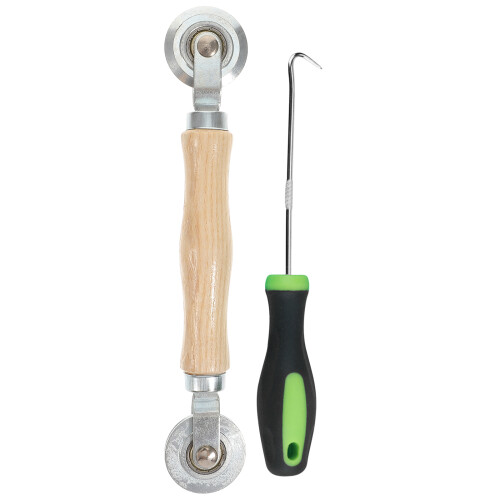 2Sets Mesh Screen Repair Kit Featuring Bearing Roller and Removal Hook