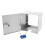 2Pcs Lockable Stainless Steel Socket Covers Silver Secure Outdoor Use 1