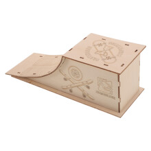 Holz Fingerboard Ramp Obstacle Mini Skateboard Rampe Khaki