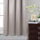 Grey Window Panel with Attached Valance 42 x 84 in 4