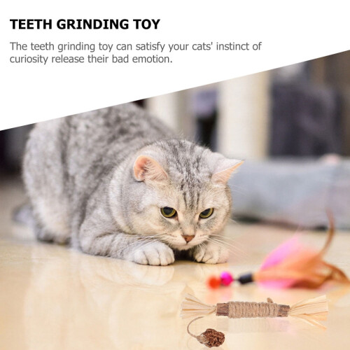 Cat Chew Toy Chewing Stick for Kitten Teething 4 Pcs 1