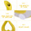 Yellow Heart-Shaped Ceramic Vase 4