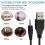 USB - 2,5 mm-es apa fejhallgató kábel 7