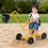 Sand Digger with Adjustable Arm and Stable Base Yellow 3