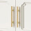Cabinet Handles and Knobs Gold 3-inch Center 10 Pack 2