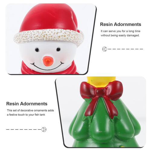 3-Piece Resin Christmas Micro Ornaments 2