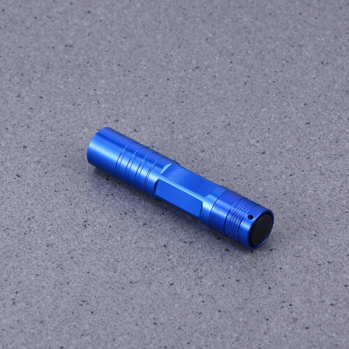 Ultra-Bright LED Pocket Torch Blue Waterproof Aluminium 2