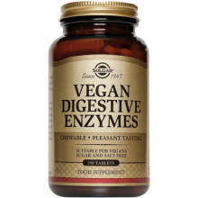 Enzymes digestives végétaliennes, 250 comprimés Solgar