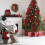 Velvet Christmas Tree Bow Decoration 12 Pack 4