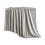 Glossy Flannel Throw Blanket 150x100cm Grey 2