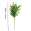 12 Pcs Artificial Norfolk Pine Branches 18 Inch 2