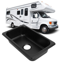 Fregadero rectangular de acero inoxidable 304 para barco y caravana, lavamanos