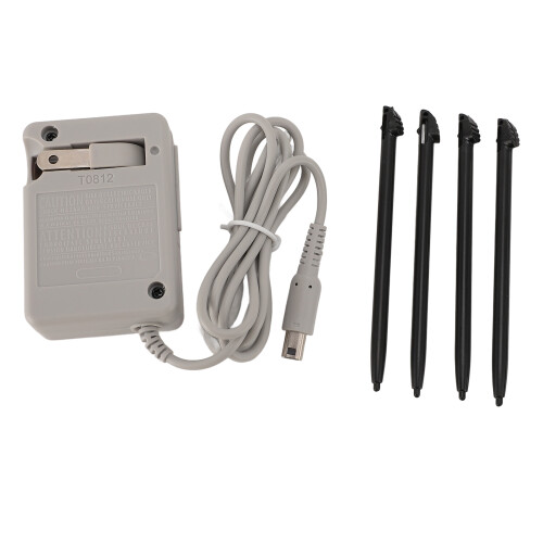 Kit de carga para 3DS XL con lápiz táctil, ABS negro 1