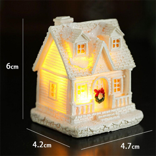 Weihnachtsdorfhäuser LED-Schneehäuschen Resin2025 2