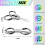 Faltbare Reiseschere, 8,5 cm, Edelstahl, 2er-Pack 2