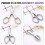 Faltbare Reiseschere, 8,5 cm, Edelstahl, 2er-Pack 3