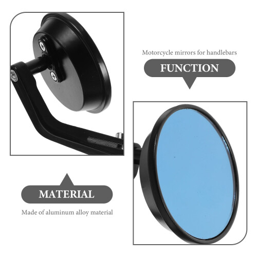 Retro Motorcycle Mirror Handlebar Mount 1 Pair 1