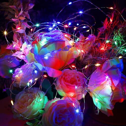 24 Pack Cool White Fairy Lights 7ft 20-LED Battery Operated 1