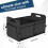 Car Trunk Organizer 72L Waterproof Collapsible Grey 2