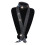 Herreslips med strass – justerbart, uthult, svart 3