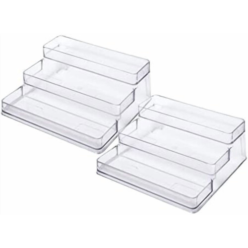 3-Tier Clear Spice Rack Organizer, Set of 2 2