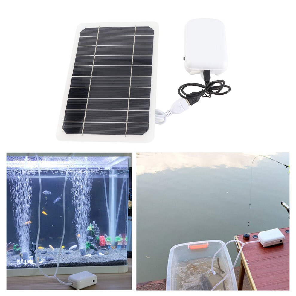 Solar Pond Aerator 2000Mah Rechargeable Lithium, 5W Solar Panel 7901384876157
