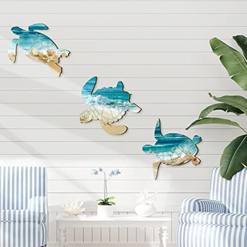 3-Piece Sand Dollar Wall Decor Set 1