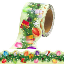 Christmas Bulletin Board Border Trim Festive Durable Classroom Decorative Holiday Trim