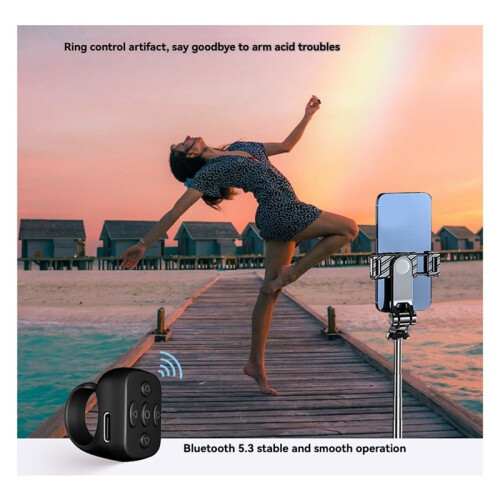 Wireless  Air Mouse Mobile Selfie Lazy Instant Remote Control  Music Video Controller for Laptop Phone B 2