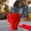 Hjerteformet duftlys til Valentinsdag 4